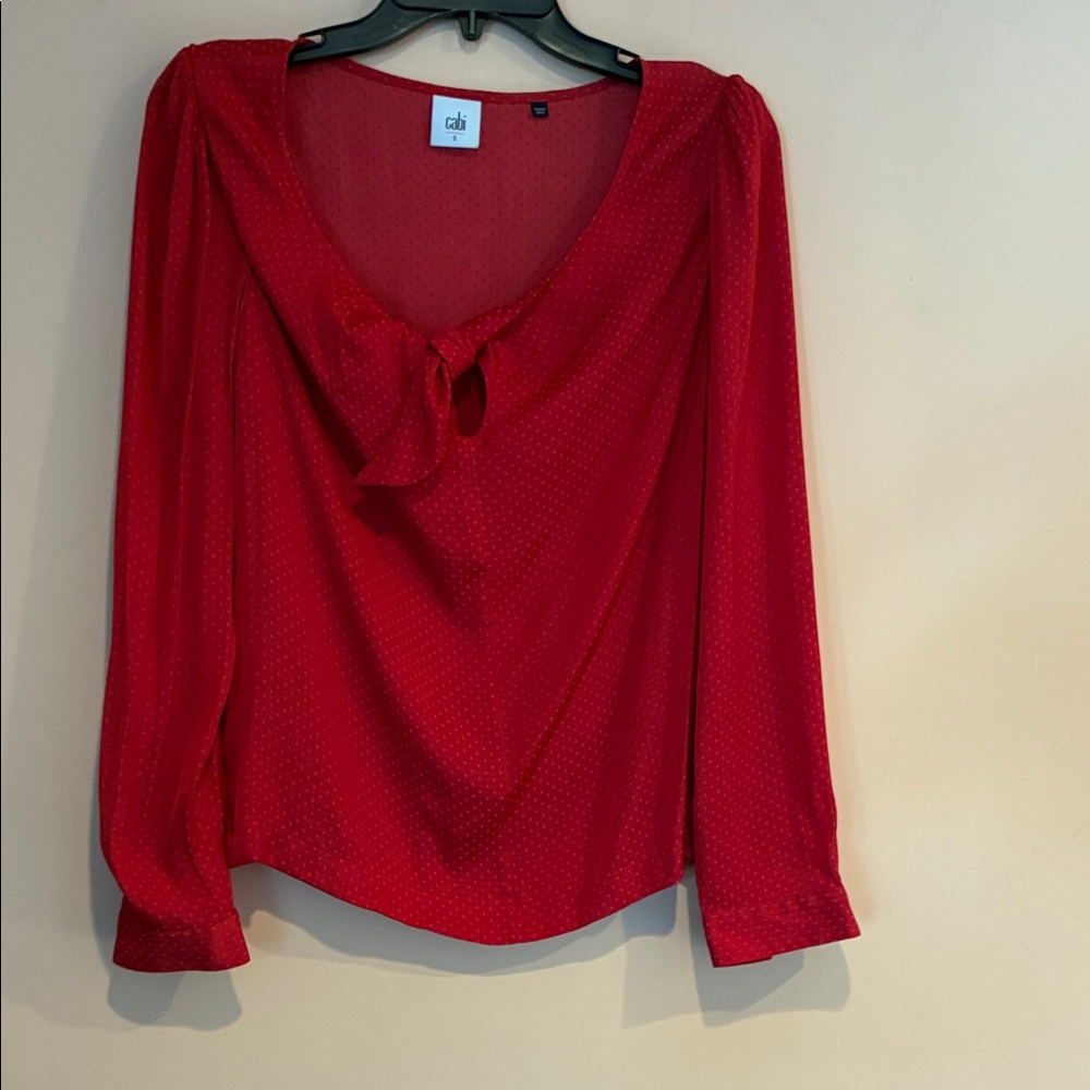 Cabi style 3862 Red knot blouse Women's Top